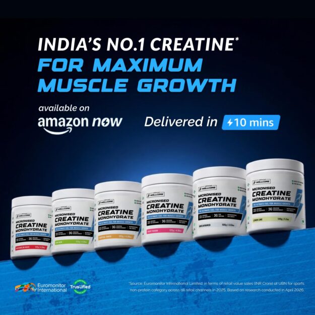 Wellcore Pure Micronised Creatine Powder (83 Servings, Fruit Fusion)